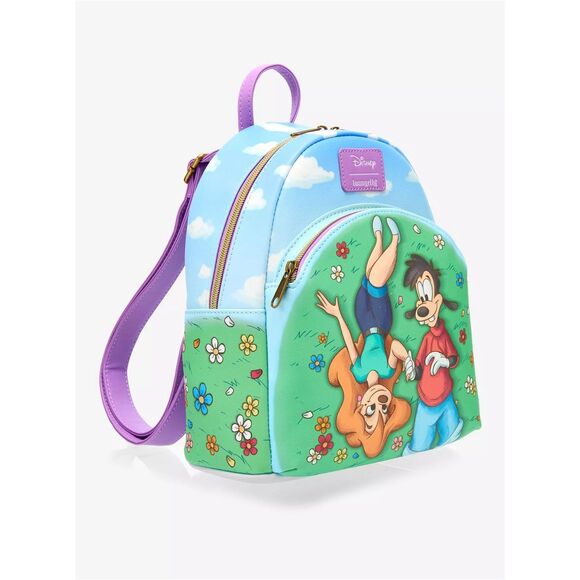 Loungefly Disney A Goofy Movie Max & Roxanne Flower Field Mini Backpack main image 5